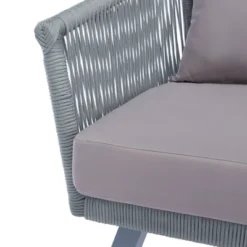 Belmi 4pc Rope Living Set - Gray - Safavieh -Safavieh Deals Store GUEST 044b86f2 037f 4659 a20b 0f6a665e7138