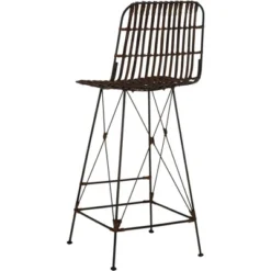 Minerva Wicker Bar Stool (Set Of 2) - Safavieh -Safavieh Deals Store GUEST 0686dd35 54e8 4e5f bf80 293112fb65e8