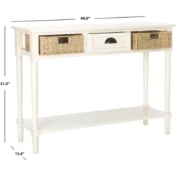 Winifred Wicker Console Table With Storage - White - Safavieh 6 Winifred Wicker Console Table With Storage - White - Safavieh -Safavieh Deals Store GUEST 1001e017 4d69 4e75 a4d9 aa4f3baccf1e