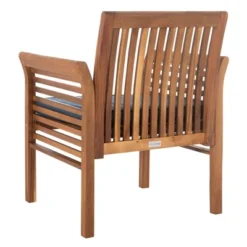 Carson 4pc Outdoor Set - Natural/Navy - Safavieh -Safavieh Deals Store GUEST 10aaa2b3 1c5f 48d9 9522 418d526ef965