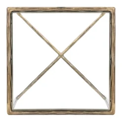 Jessa Forged Metal Square End Table - Brass - Safavieh -Safavieh Deals Store GUEST 12246ad4 f71d 4196 9335 71bf9424e56f
