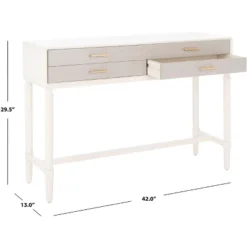 Estella 4 Drawer Console Table - Safavieh -Safavieh Deals Store GUEST 1e759e81 5af8 4527 9264 0f02c5183006