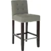 Thompson 23.9" Counter Stool W/ Silver Nail Heads - Safavieh