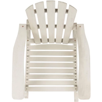 Brizio Adirondack Rocking Chair - White - Safavieh 6 Brizio Adirondack Rocking Chair - White - Safavieh - Image 6