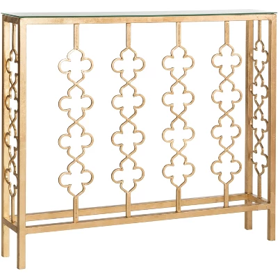 Carolina Console Table - Gold/Glass - Safavieh 2 Carolina Console Table - Gold/Glass - Safavieh - Image 2