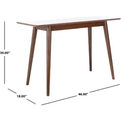Sasharose Makeup Table - Walnut - Safavieh -Safavieh Deals Store GUEST 2bc096dc cdaf 4f4b acac d035f907b630