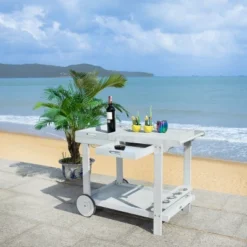 Orland Tea Trolley - Grey - Safavieh -Safavieh Deals Store GUEST 2e03c3a7 49d8 476d a00c 70fb768b0b72