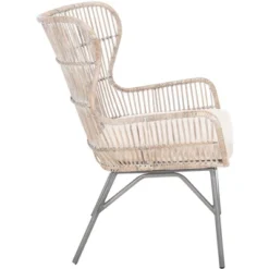 Lenu Rattan Accent Chair W/ Cushion - Grey White Wash/White/ Black - Safavieh 10 Lenu Rattan Accent Chair W/ Cushion - Grey White Wash/White/ Black - Safavieh -Safavieh Deals Store GUEST 344a440a 34a7 4573 a6ee 467a1deb4869