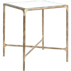 Jessa Forged Metal Square End Table - Brass - Safavieh -Safavieh Deals Store GUEST 37f0dd03 027a 43eb 9170 aea45e3b635a