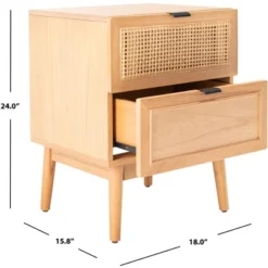 Baisley 2 Drawer Rattan Nightstand - Natural - Safavieh 9 Baisley 2 Drawer Rattan Nightstand - Natural - Safavieh -Safavieh Deals Store GUEST 424b12d0 1202 4a78 b3d7 8a48ce82365e