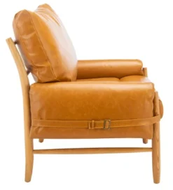 Oslo Mid Century Arm Chair - Caramel/Natural - Safavieh -Safavieh Deals Store GUEST 42c600c8 d6fb 48e6 aa8e c480cbb07632