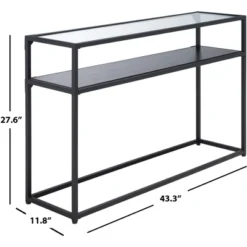 Ackley Console Table - Black - Safavieh -Safavieh Deals Store GUEST 4368fa94 35f5 44b8 a7c4 8b6488cc9cb9