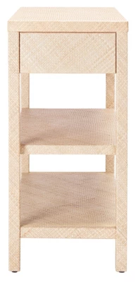 Apis Raffia Console Table - Light Natural/Gold - Safavieh 3 Apis Raffia Console Table - Light Natural/Gold - Safavieh - Image 3