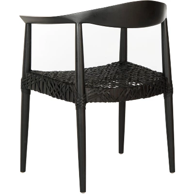 Bandelier Arm Chair - Black - Safavieh 2 Bandelier Arm Chair - Black - Safavieh - Image 2