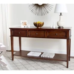 Manelin Console With Storage Drawers - Safavieh