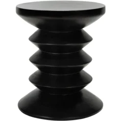 Benaya Concrete Accent Stool - Safavieh -Safavieh Deals Store GUEST 5c8f257e 05b7 4e3b 9c3d 6e279073755b