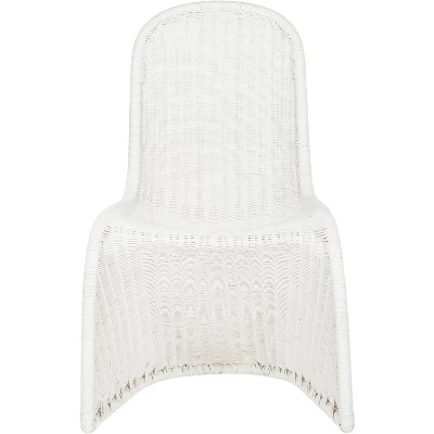 Tana Wicker Side Chair (Set Of 2) - White - Safavieh 2 Tana Wicker Side Chair (Set Of 2) - White - Safavieh - Image 2