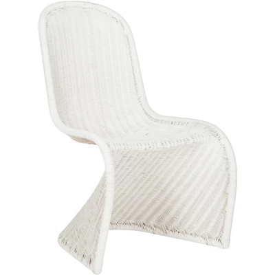 Tana Wicker Side Chair (Set Of 2) - White - Safavieh 3 Tana Wicker Side Chair (Set Of 2) - White - Safavieh - Image 3