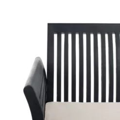 Carson 4pc Outdoor Set - Black/White - Safavieh -Safavieh Deals Store GUEST 6c1ca3c3 bbe8 4ac5 8028 0bcaca97c483