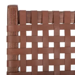 Luna Leather Woven Accent Chair - Safavieh -Safavieh Deals Store GUEST 7270e5a8 98d2 4d23 af37 9cf4a656e513