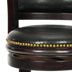 Brockway Swivel Counter Stool - Cappuccino/Black - Safavieh -Safavieh Deals Store GUEST 72c95e5e ceb5 4bc4 9443 f817da0819b4