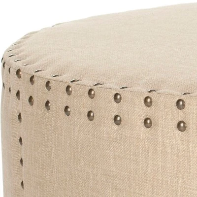 Sherri Cocktail Ottoman W/ Nail Heads - Safavieh 2 Sherri Cocktail Ottoman W/ Nail Heads - Safavieh - Image 2