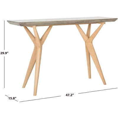 Ragna Concrete Console - Dark Grey - Safavieh 6 Ragna Concrete Console - Dark Grey - Safavieh - Image 6