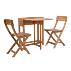 Walten Flower Shelf 3pc Bistro Set - Natural - Safavieh -Safavieh Deals Store GUEST 768f03b0 4666 4624 b332 ede3cc571dad