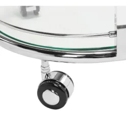Lennon Acrylic Bar Trolley - Chrome - Safavieh -Safavieh Deals Store GUEST 79a2786e be8e 4f69 9ea0 9241115ecbe1