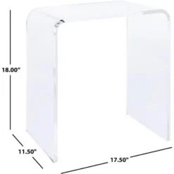Pryor Acrylic Side Table - Clear - Safavieh -Safavieh Deals Store GUEST 79aede8c a7e7 432d a2a2 6df28a273914