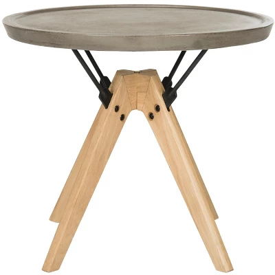 Farmond Concrete Side Table - Dark Grey - Safavieh 6 Farmond Concrete Side Table - Dark Grey - Safavieh - Image 6