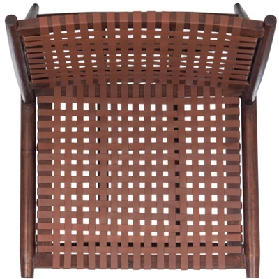 Soleil Leather Woven Accent Chair - Safavieh 6 Soleil Leather Woven Accent Chair - Safavieh - Image 6