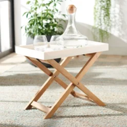 Alten Side Table - Natural/Beige - Safavieh