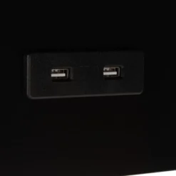 Portland Usb Side Table - Black - Safavieh -Safavieh Deals Store GUEST 9d19b947 4346 4d59 90d4 2c489b3e1dad