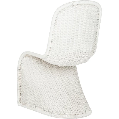 Tana Wicker Side Chair (Set Of 2) - White - Safavieh 4 Tana Wicker Side Chair (Set Of 2) - White - Safavieh - Image 4