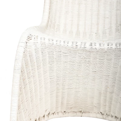 Tana Wicker Side Chair (Set Of 2) - White - Safavieh 6 Tana Wicker Side Chair (Set Of 2) - White - Safavieh - Image 6