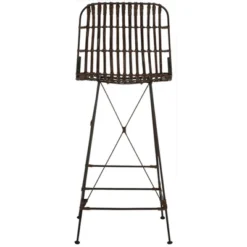 Minerva Wicker Bar Stool (Set Of 2) - Safavieh -Safavieh Deals Store GUEST a53ec0b8 107d 4964 a5c5 e4137f0eb5a0