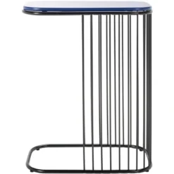 Stafford Side Table - Blue/Black - Safavieh -Safavieh Deals Store GUEST a6944dff 437f 458f 9f5e a197b0200e0f