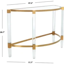 Anabelle Acrylic Console Table - Safavieh -Safavieh Deals Store GUEST b2c52cf4 5092 4ca4 a07b 58c1f06a2b83