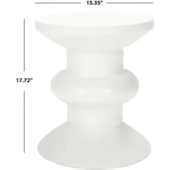 Jiraiya Concrete Accent Stool - Safavieh -Safavieh Deals Store GUEST b7491e05 eaec 4279 89cb 1fc893596006