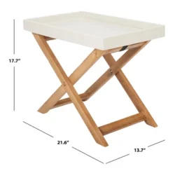Alten Side Table - Natural/Beige - Safavieh -Safavieh Deals Store GUEST b9398c81 612d 43ba 953c ff25db00272e