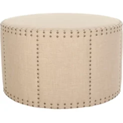 Sherri Cocktail Ottoman W/ Nail Heads - Safavieh 6 Sherri Cocktail Ottoman W/ Nail Heads - Safavieh -Safavieh Deals Store GUEST bdbcf65e f7f3 47e4 b70a 150590bb5847