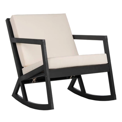 Vernon Rocking Chair - Black/White - Safavieh 2 Vernon Rocking Chair - Black/White - Safavieh - Image 2