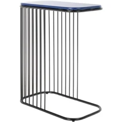 Stafford Side Table - Blue/Black - Safavieh -Safavieh Deals Store GUEST c84d7403 0733 40a0 897b ca559d80a1cc