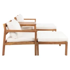Pratia 5pc Outdoor Set - Natural/Beige - Safavieh -Safavieh Deals Store GUEST c8ed796c ea4a 4459 bc35 ede982d54d46
