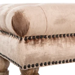 Barney Tufted Bench W/ Brass Nail Heads - Safavieh 10 Barney Tufted Bench W/ Brass Nail Heads - Safavieh -Safavieh Deals Store GUEST c9615899 f940 4087 bed6 fa237f00ce0d