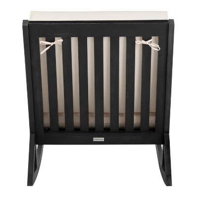 Vernon Rocking Chair - Black/White - Safavieh 4 Vernon Rocking Chair - Black/White - Safavieh - Image 4