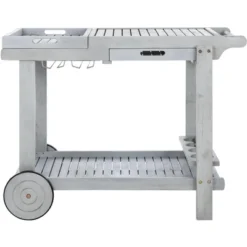 Orland Tea Trolley - Grey - Safavieh -Safavieh Deals Store GUEST d4e269b7 186e 4633 963f 10d77a6c6e24