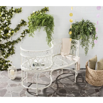 Lara Kissing Bench - Safavieh 1 Lara Kissing Bench - Safavieh