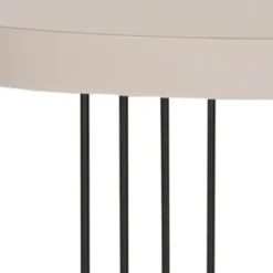 Kelly Mid Century Scandinavian Lacquer Side Table - Taupe/Black - Safavieh -Safavieh Deals Store GUEST dce410a6 08b9 407a 8d85 52beae72dff3